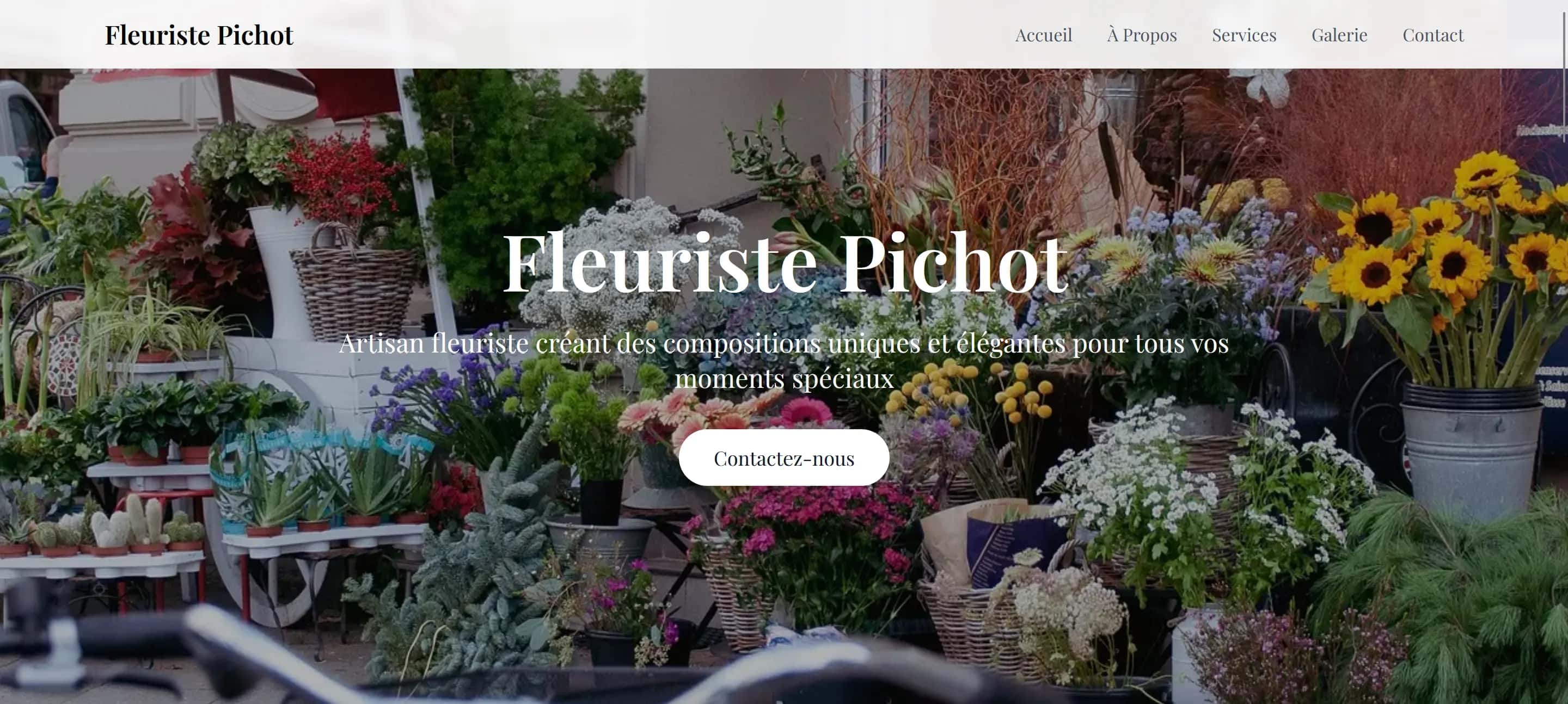 Fleuriste Artisan — Site Vitrine réalisé par ByuBan